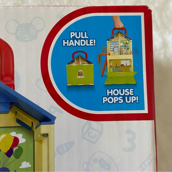 NEW Cocomelon Pop & Play House 7pc Set - Picture 3 of 8